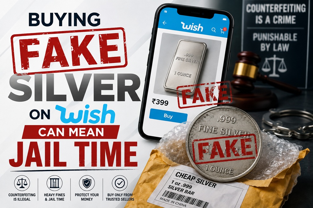 Buying Fake Silver on Wish Can Mean Jail Time