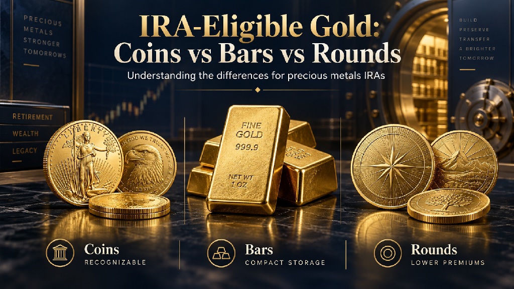 IRA-Eligible Gold: Coins vs Bars vs Rounds